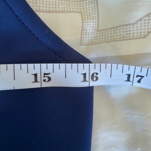 Tanya Taylor Blue and White Mini Scuba Dress - Picture 11 of 14